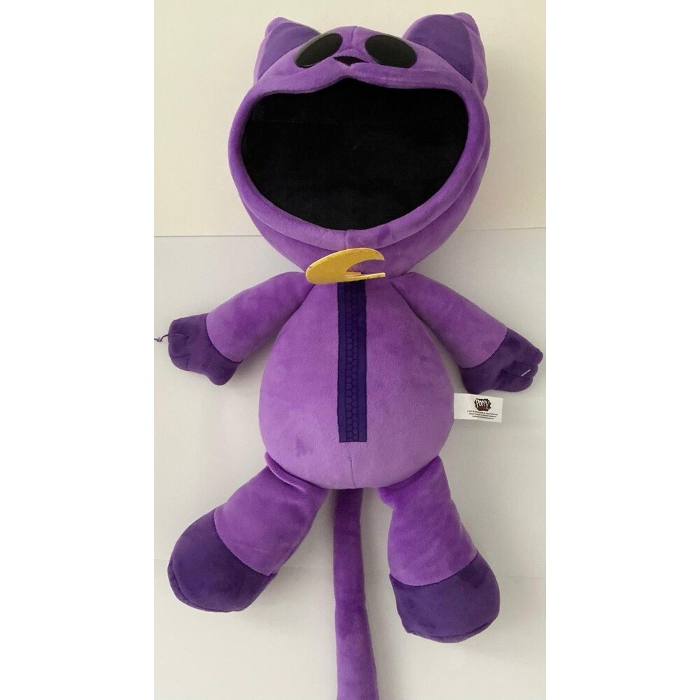 Poppy Playtime Catnap 14" Purple Plush Cat Doll Smiling Critters 2024 Official